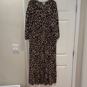 LuLaRoe Animal Print Long Sleeve Dress